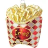 Krebs Glas Lauscha Weihnachtsornament Pommes Frites 1-tlg. 9cm