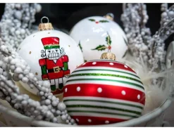 Krebs Glas Lauscha Weihnachtskugeln Nussknacker 3-tlg. 8cm