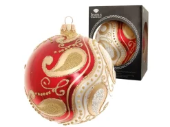 Krebs Glas Lauscha Weihnachtsbaumkugel Gloria 1-tlg. 10cm