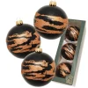 Krebs Glas Lauscha Weihnachtskugeln African Xmas 3er-Set 8cm