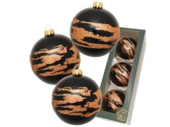 Krebs Glas Lauscha Weihnachtskugeln African Xmas 3er-Set 8cm