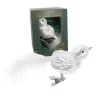 Krebs Glas Lauscha Weihnachtsornament Weiß Spatz 1-tlg. 5cm