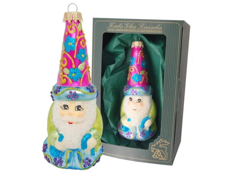 Krebs Glas Lauscha Weihnachtszauberer Merlin 1-tlg. 14cm