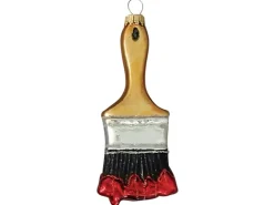 Krebs Glas Lauscha Weihnachtsornament Malerpinsel 1-tlg. 12cm