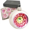 Krebs Glas Lauscha Weihnachtskugeln Reflex Retro 6er-Set 8cm