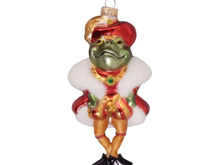 Krebs Glas Lauscha Weihnachtsornament Frosch-Prinz 1-tlg. 14cm