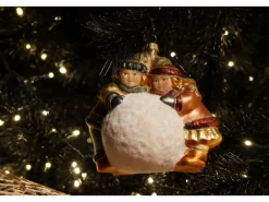 Krebs Glas Lauscha Weihnachtsornament Schneeballkind 1-tlg. 11cm