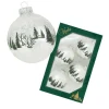 Krebs Glas Lauscha Weihnachtskugeln Winterwald 4er-Set 7cm