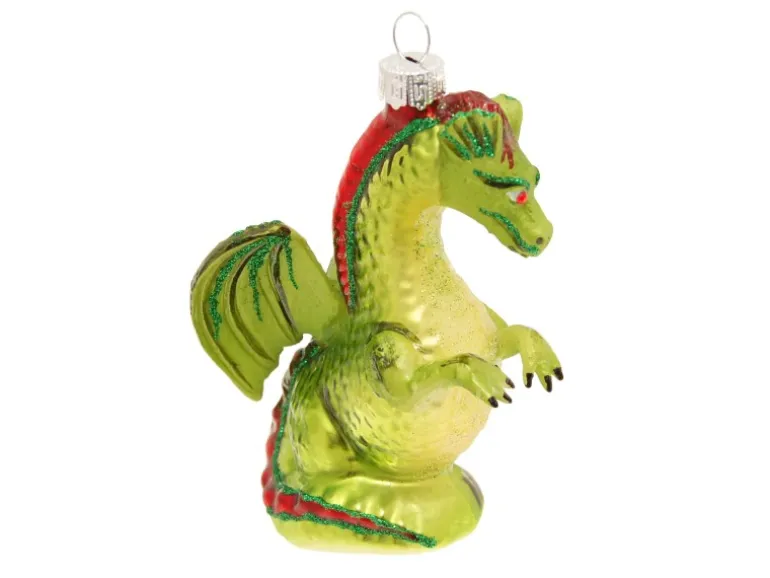 Krebs Glas Lauscha Weihnachtsornament Drache 1-tlg. 12cm