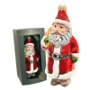 Krebs Glas Lauscha Weihnachtsornament Santa 1-tlg. 17cm