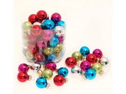 Krebs Glas Lauscha Weihnachtskugeln Mini Mehrfarbig 3cm