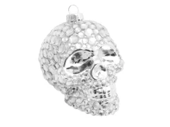 Krebs Glas Lauscha Weihnachtsornament Totenkopf 1-tlg. 10cm