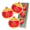 Krebs Glas Lauscha Weihnachtskugeln Xmas Night 3er-Set 8cm