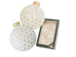 Krebs Glas Lauscha Weihnachtsbaumkugel 4-tlg. 7cm