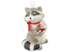 Krebs Glas Lauscha Weihnachtsornament Waschbär 1-tlg. 10cm