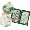 Krebs Glas Lauscha Weihnachtsbaumkugelset Winterwald 8-tlg. 7cm