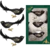 Krebs Glas Lauscha Weihnachtsornamente Vogel 3er-Set 7cm