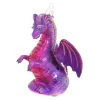 Krebs Glas Lauscha Weihnachtsornament Drache Lila 1-tlg. 8cm