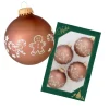 Krebs Glas Lauscha Weihnachtskugeln mit Candys 4er-Set 7cm