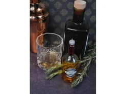 Krebs Glas Lauscha Weihnachtsornament Bourbonflasche 1-tlg. 10cm
