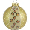Krebs Glas Lauscha Weihnachtsbaumkugel Leopard 1-tlg. 8cm