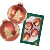 Krebs Glas Lauscha Weihnachtsbaumkugel Winterbaum 4er-Set 7cm