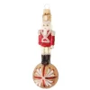 Krebs Glas Lauscha Weihnachtsornament Nussknacker auf Kugel 1-tlg. 12cm
