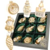 Krebs Glas Lauscha Weihnachtsornamente Figuren Gold 9-tlg. 7cm