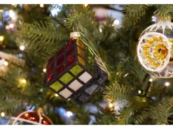 Krebs Glas Lauscha Zauberwürfel Weihnachtsornament 1-tlg. 6cm