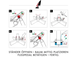 Krinner Christbaumständer Kopenhagen 50 cm x 50 cm x 11,5 cm