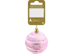Kugel Kunststoff Ø 6 cm Rosa/Bunt