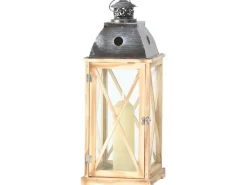 Laterne Kiefer 22 x 22 x 59 cm modern und zeitlos