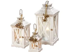 Laterne Stine ca. 68 x 29 x 29 cm Weiß