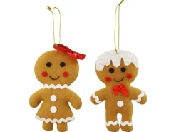 Lebkuchenfigur zum Hängen aus Filz 13,5 cm