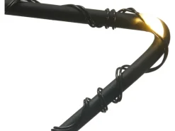 LED Außen-Lichtervorhang Sterne Schwarz