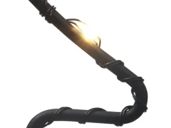 LED Außen-Lichtervorhang Tannen Schwarz