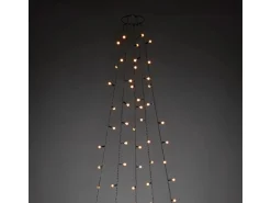 LED Baummantel mit Ring mit Globes 200 bernsteinfarbene LEDs innen