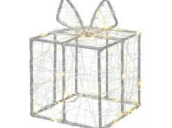 LED Drahtfigur Geschenk 10 cm x 14 cm