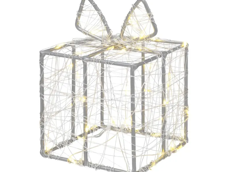 LED Drahtfigur Geschenk 10 cm x 14 cm