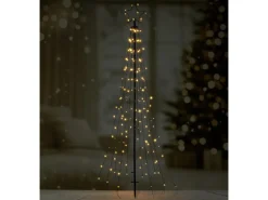 LED Fahnenmast mit Stern 170 LEDs 220 cm Kalt-/Warmweiß Innen & Außen