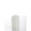 LED Kerze Echtwachs im Glas Puro 7,5 x 15 cm Weiß