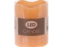 LED Kerze Vier Farben sortiert 9 cm x 7 cm x 7 cm