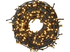 LED Lichterkette 1000 LEDs Warmweiß Grünes Kabel mit Timer-Funktion