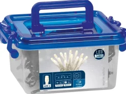 LED Lichterkette  400 warmweiße LEDs transparentes Kabel innen und außen