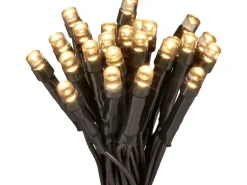 LED Lichterkette 400 warmweiße LEDs in Box grünes Kabel innen und außen