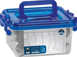 LED Lichtervorhang Eisregen 400 warmweiße LEDs 8 Funktionen Innen und Außen