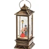 LED Schneelaterne Charles Dickens Style mit 5h Timer wassergefüllt
