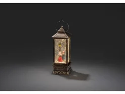 LED Schneelaterne Charles Dickens Style mit 5h Timer wassergefüllt