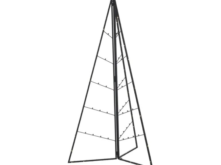 LED-Baum Eisen Schwarz 60 cm x 31 cm x 100,5 cm