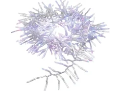 LED-Büschellichterkette 300 bunte LEDs Transparentes Kabel 800 cm